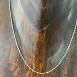 Silver Belcher Necklace Chain 16"