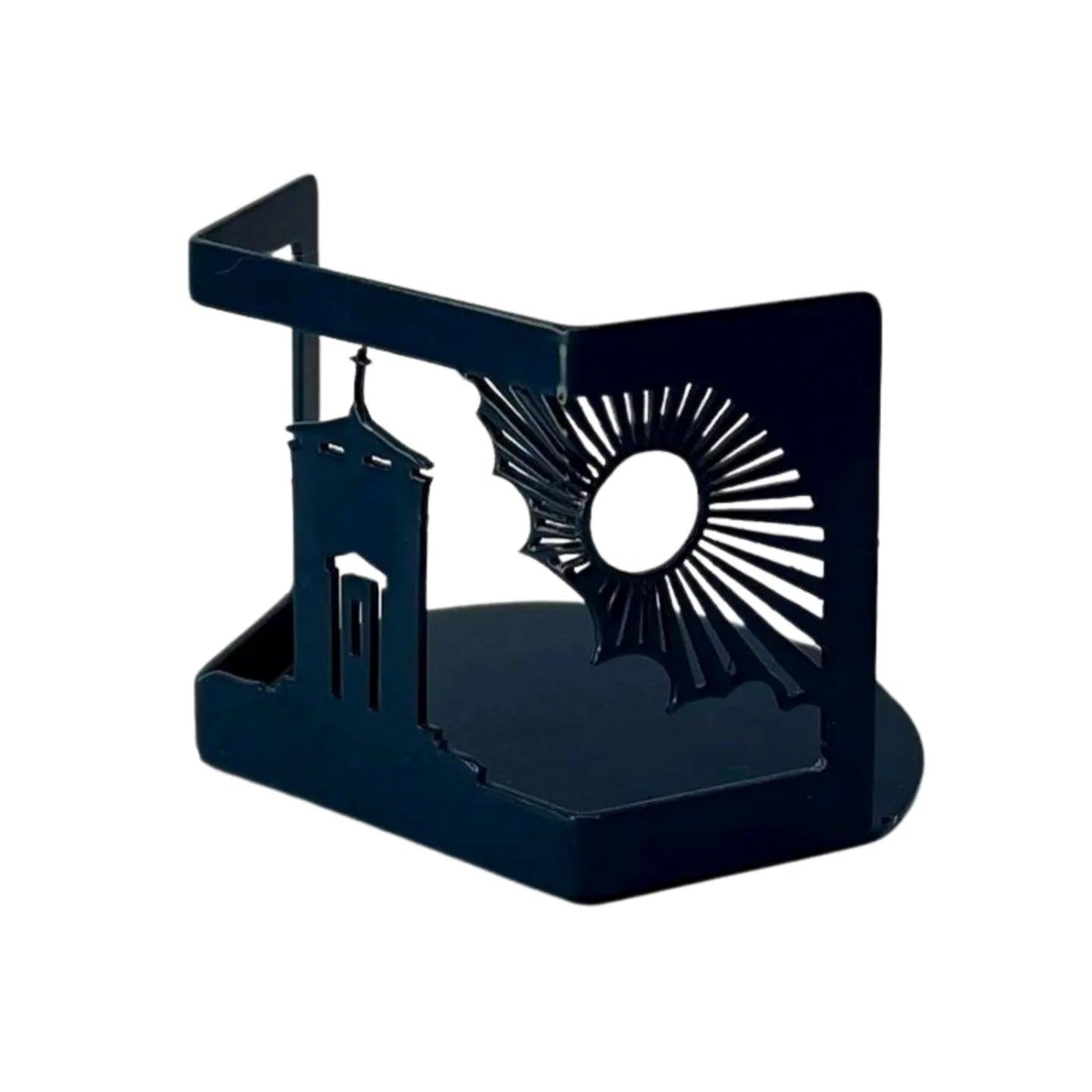 Black Landscape Storm Tower Tealight Holder.