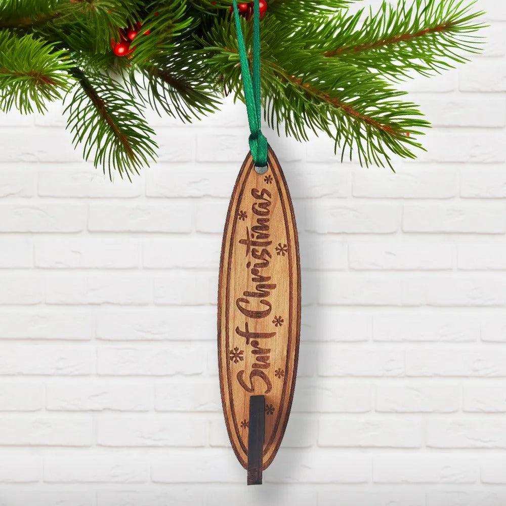 Surf Christmas Tree Decor.