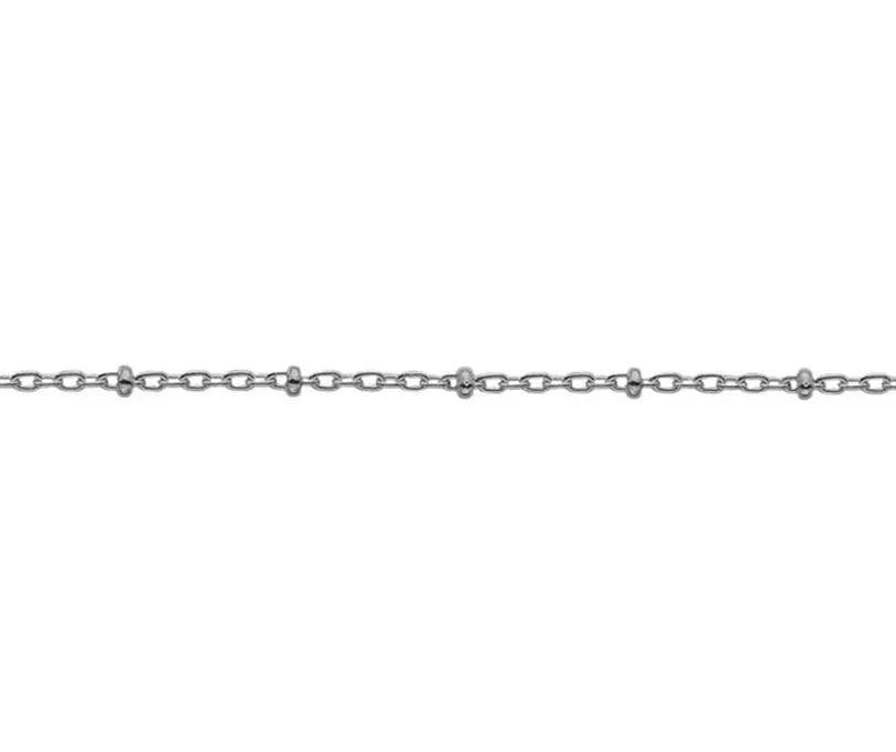 Silver Trace Necklace Chain 16".