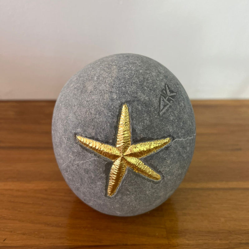Small Gold Leaf Standing Starfish
