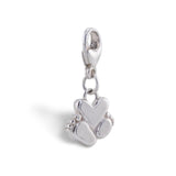 Budeful Sterling Silver Baby Feet and Heart  Charm | Budeful