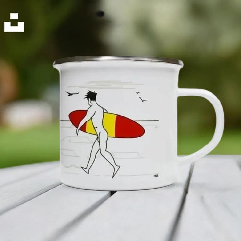 Board Stiff Enamel Mug | Budeful.