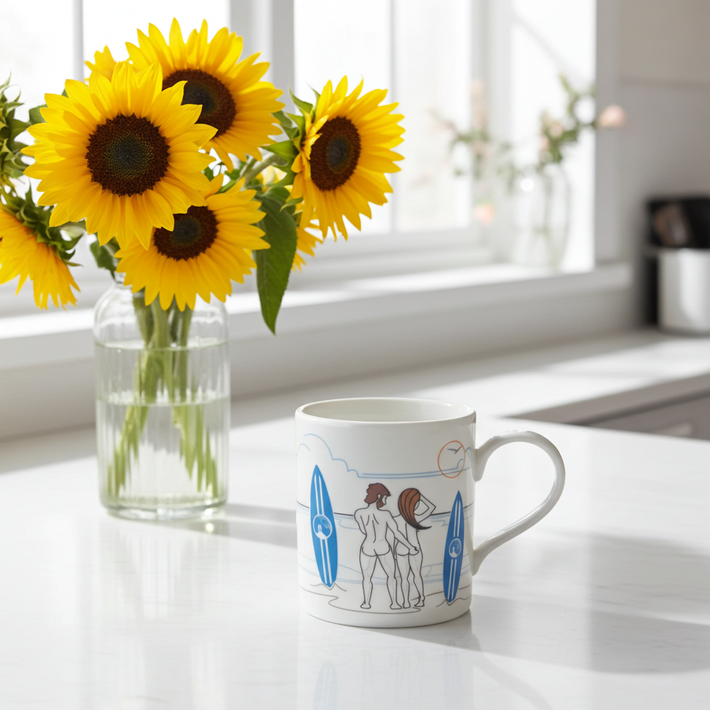 Plunging Breaker Bone China Mug