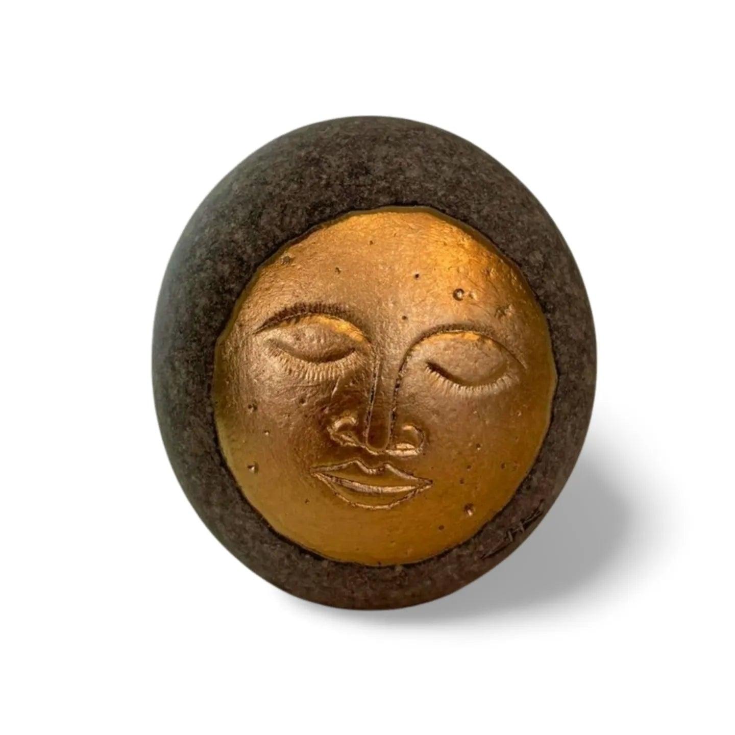 Moon Gold Leaf Standing Full Moon | Budeful.