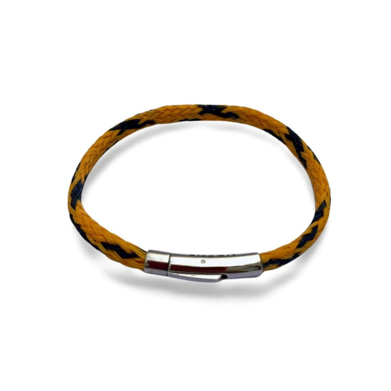 Budeful Yellow and Blue Fishing Net Bracelet.