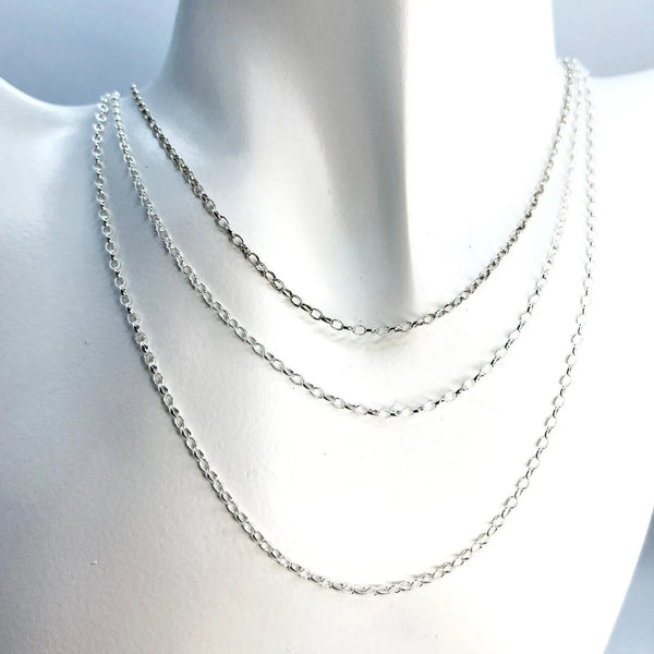 Budeful Sterling Silver 18"  Necklace Chain