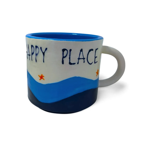 Bude is My Happy Place Mug Blue | Budeful