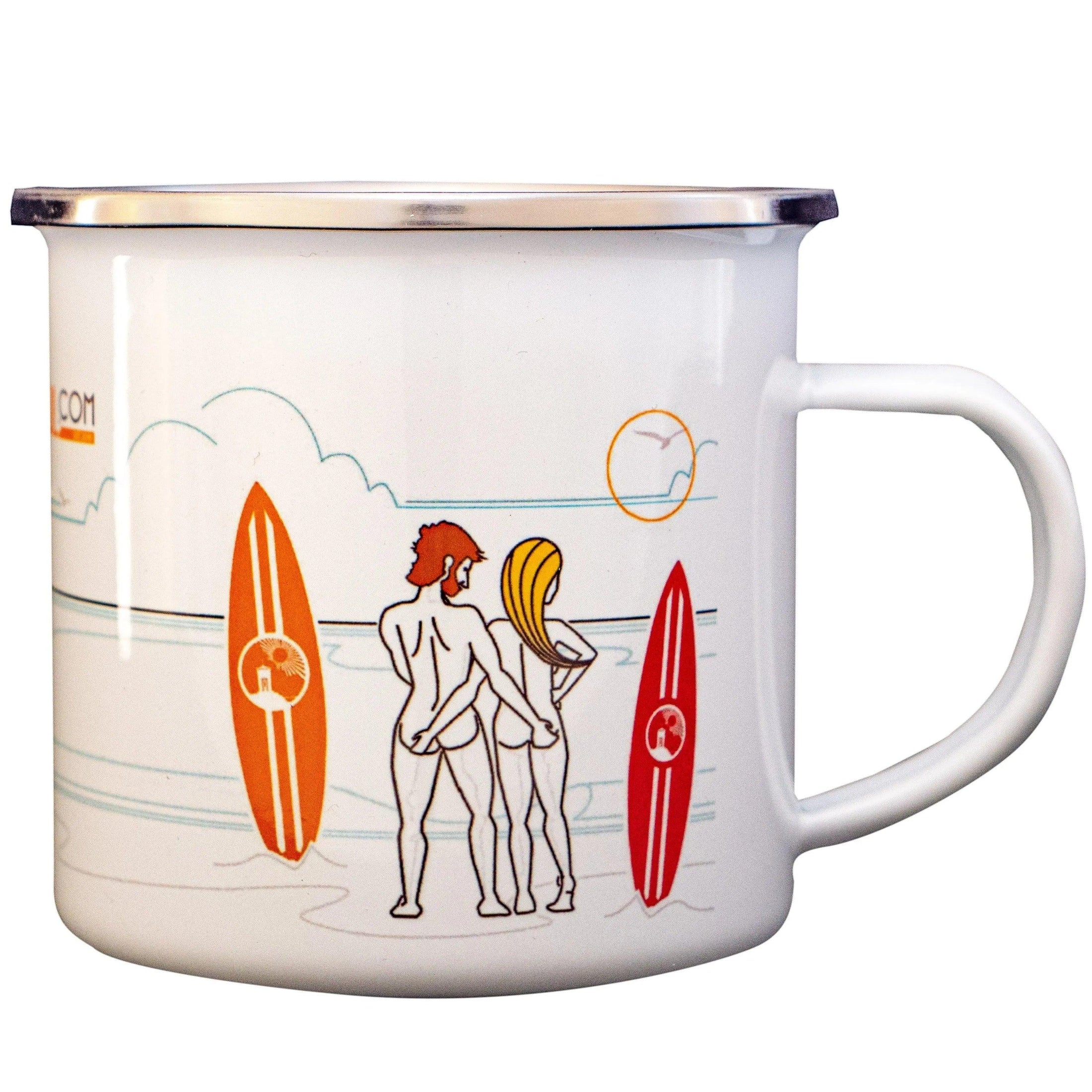 Shacked Enamel Mug.