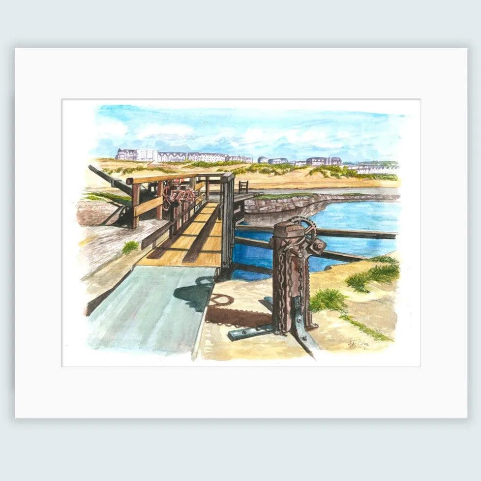 Lock Gates Colour Luxury Fine Art Print | Budeful.