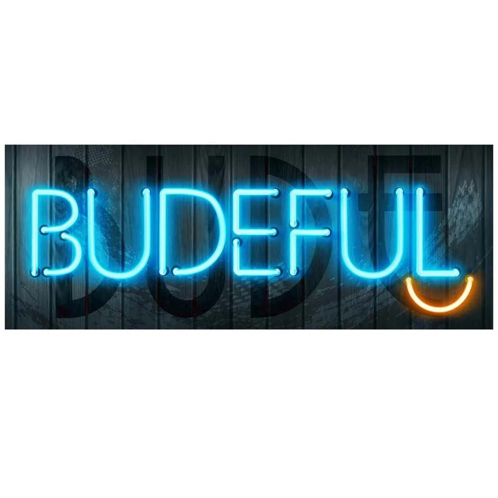 Budeful Neon Smile Print.