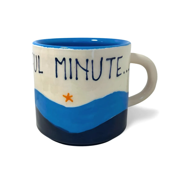Bude Take a Budeful Minute Mug Blue | Budeful
