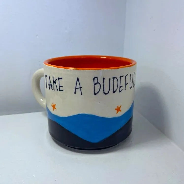 Bude Take a Budeful Minute Mug Orange | Budeful