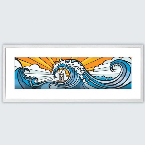 Great Bude Wave Framed Luxury Print