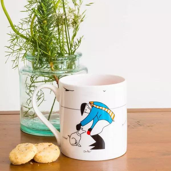Edward's Dogs Play Ball Mug | Budeful.