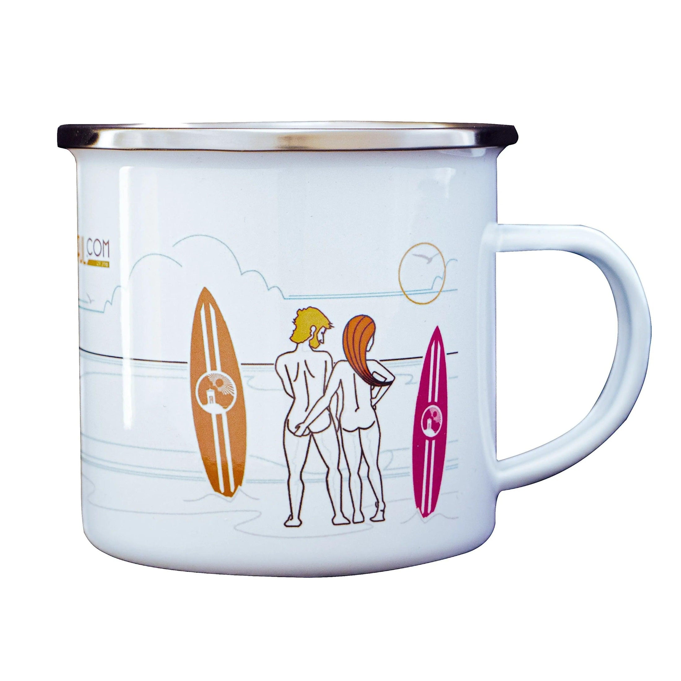 Bottom Turn 2 Enamel Mug.