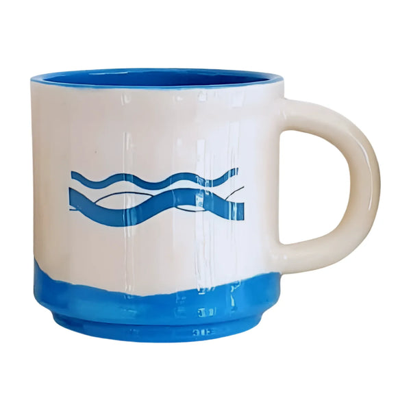 Bude Blue Wave Mug in Blue