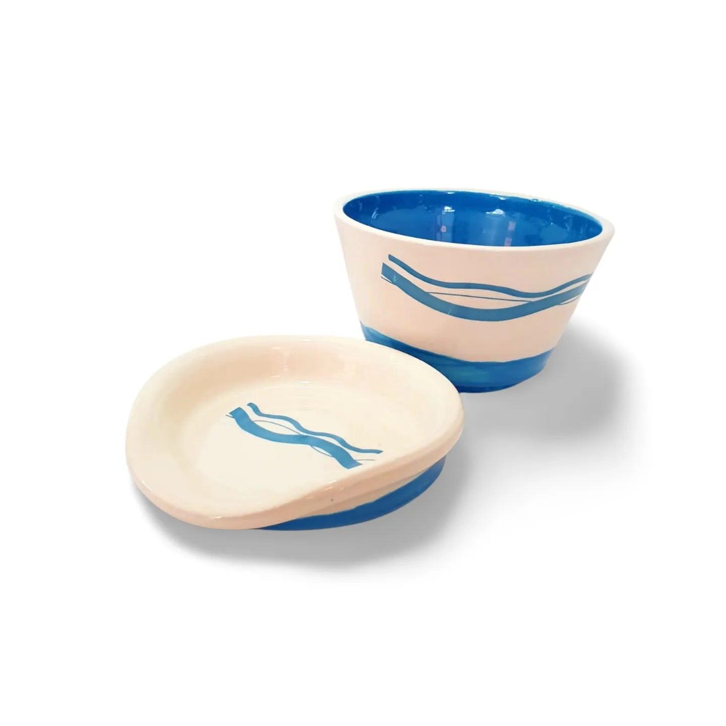 Bude Blue Wave Spoon Rest.